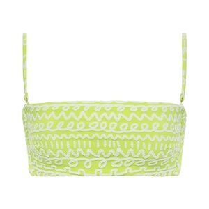 Montce Swim Lime Icing Tamarindo Ruffle Bikini Bottom & Top Size Small